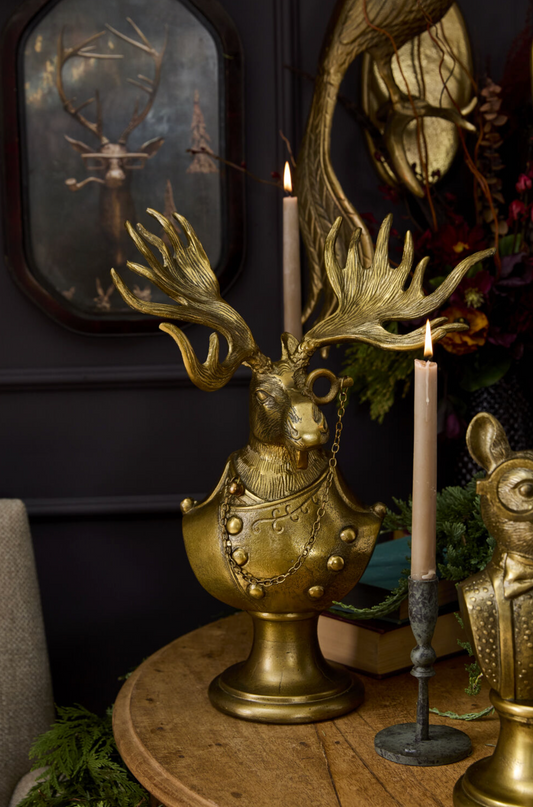 Eric and Eloise Collection - Eugene the Moose Bronze Bust Table Mantel Decor