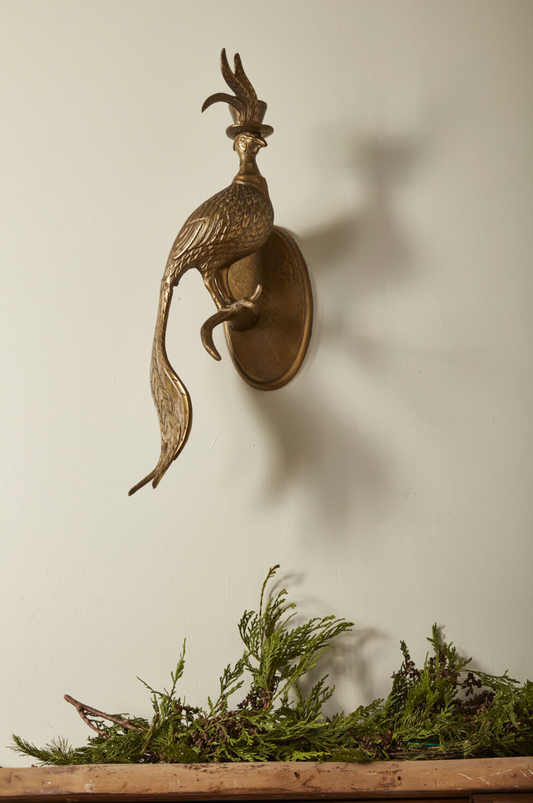 Eric and Eloise Collection -  Emerson the Bird with a Top Hat Bronze Hanging Wall Mount